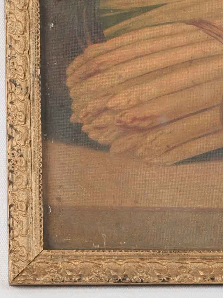 Classic chromolithograph depicting colorful vegetables