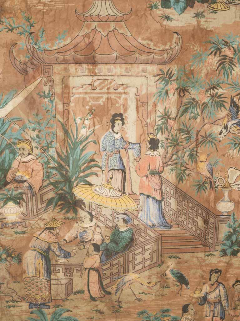 Intricate exotic garden-themed screen