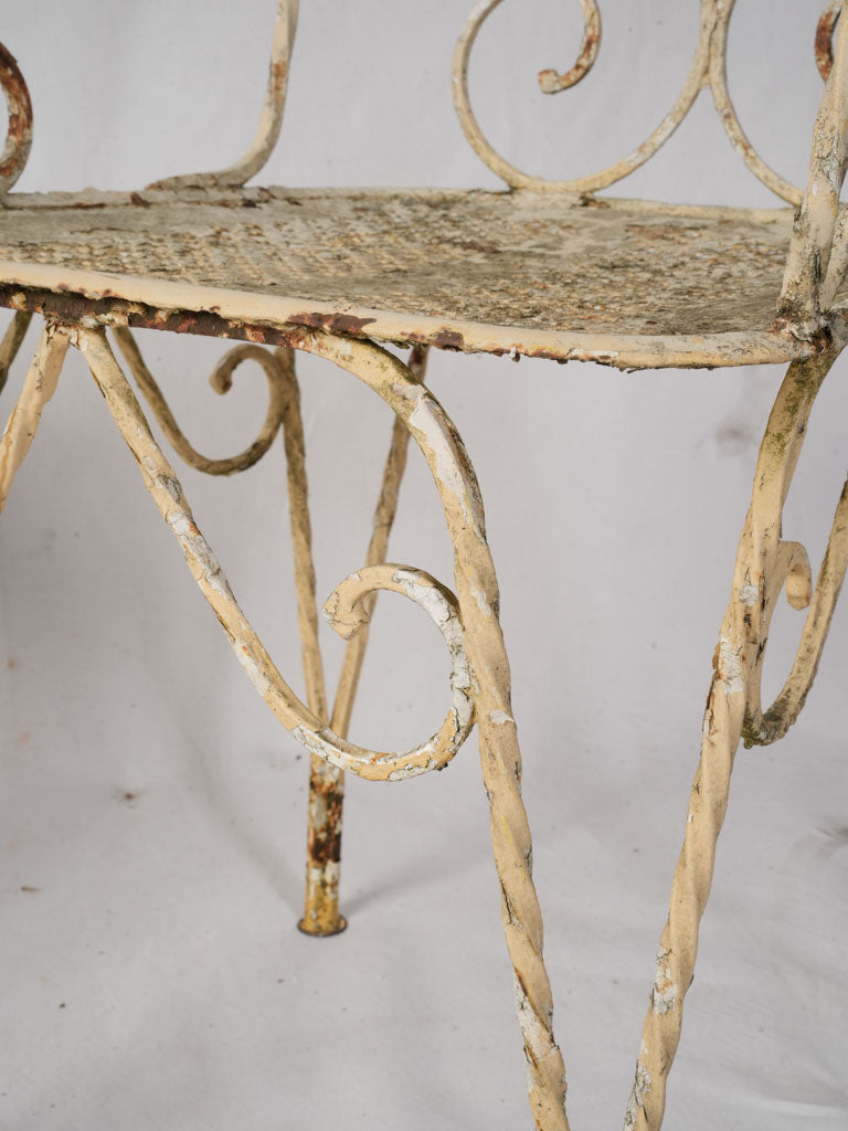 Antique rustic garden armchair set