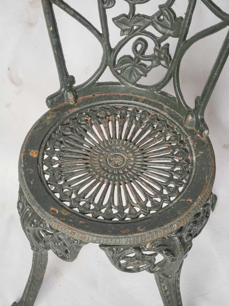 Decorative cabriole-style antique chairs