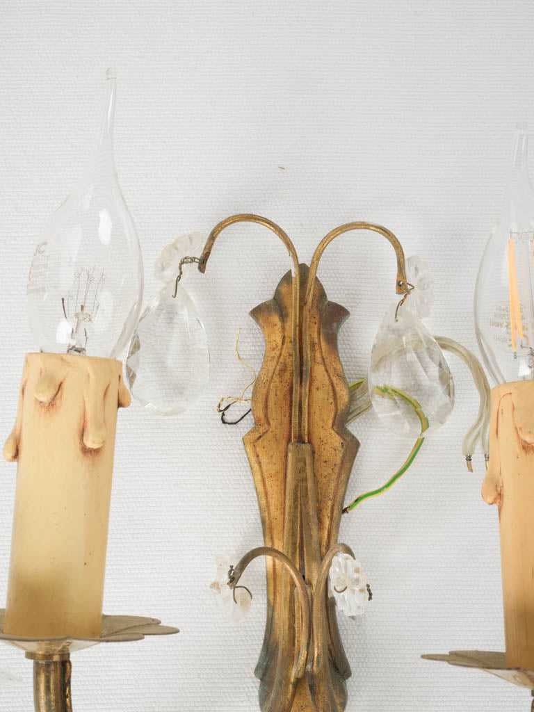 Timeless gilded wall lights