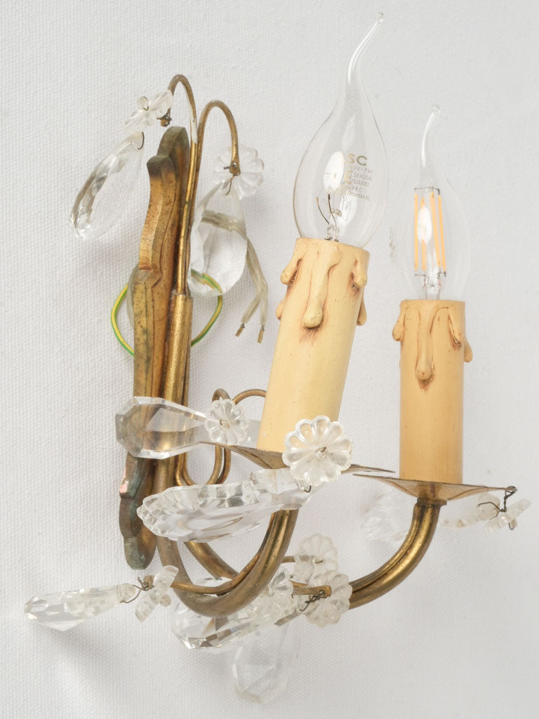 Mid-century French glass pendants