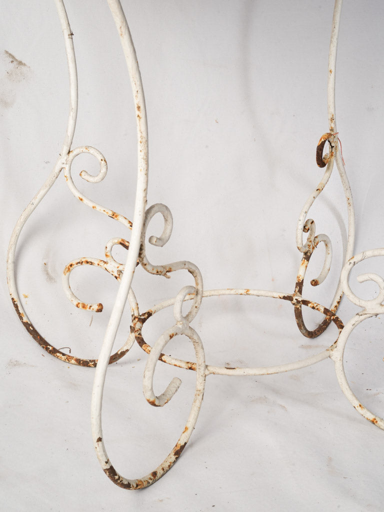 Charming Mid 20th-Century Wrought Iron Birdcage W/ Scrollwork - 67"