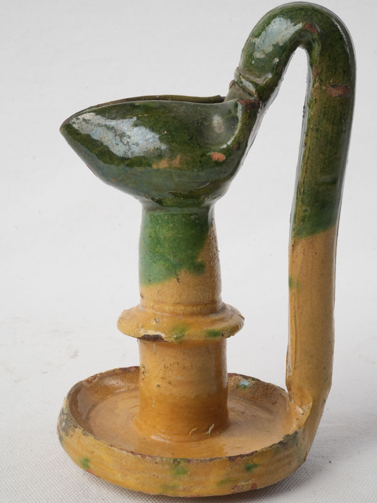 Eccentric handcrafted glazed lamp