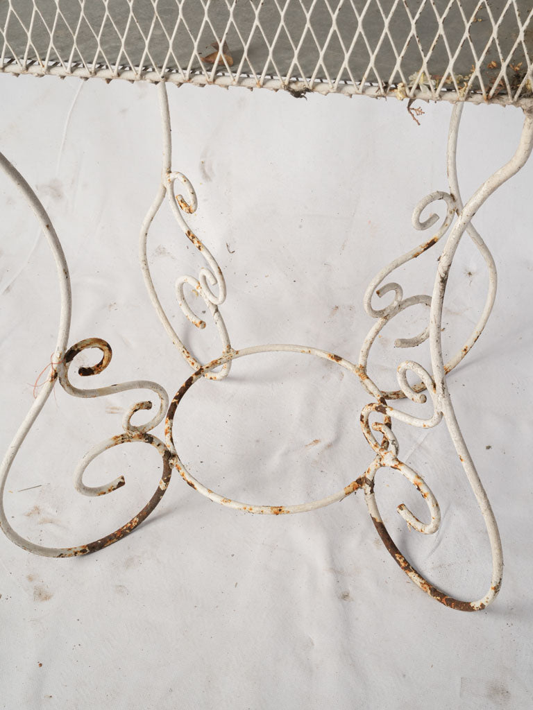 Charming Mid 20th-Century Wrought Iron Birdcage W/ Scrollwork - 67"