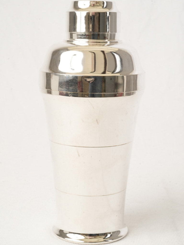 Tiered silhouette mid-century cocktail shaker