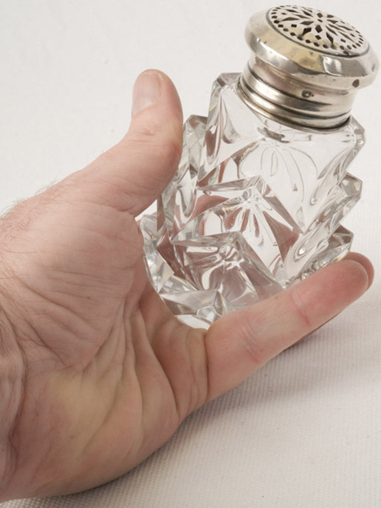 French Art Deco Glass Sugar Shaker - 4¾"