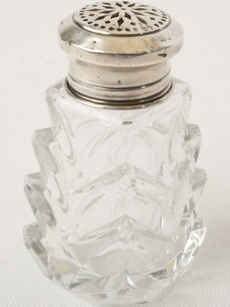 French Art Deco Glass Sugar Shaker - 4¾"