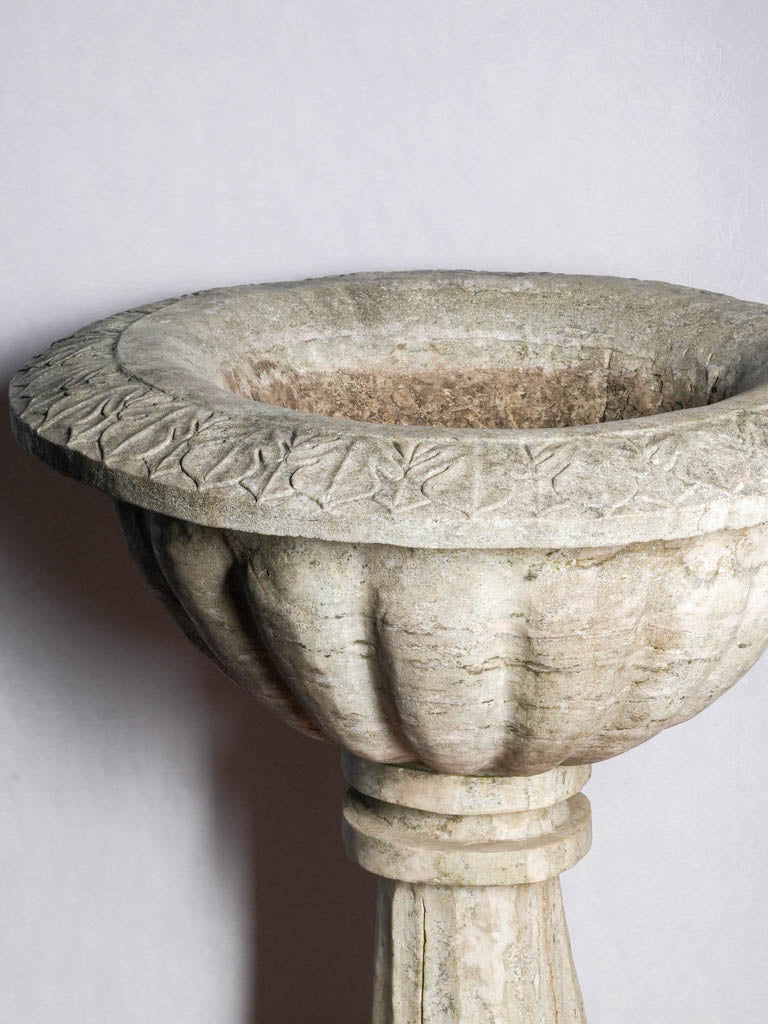 Elegant classical Italian stone planter