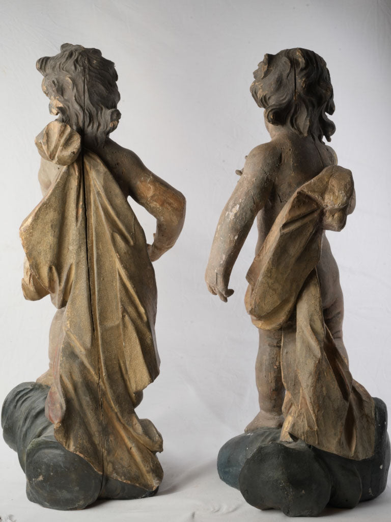 Decorative cloud base putti ornaments