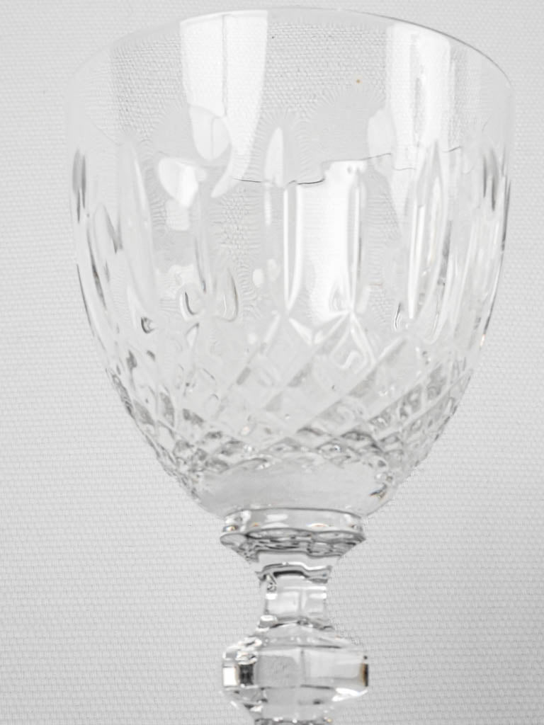 Classic signed Lorraine stemware set
