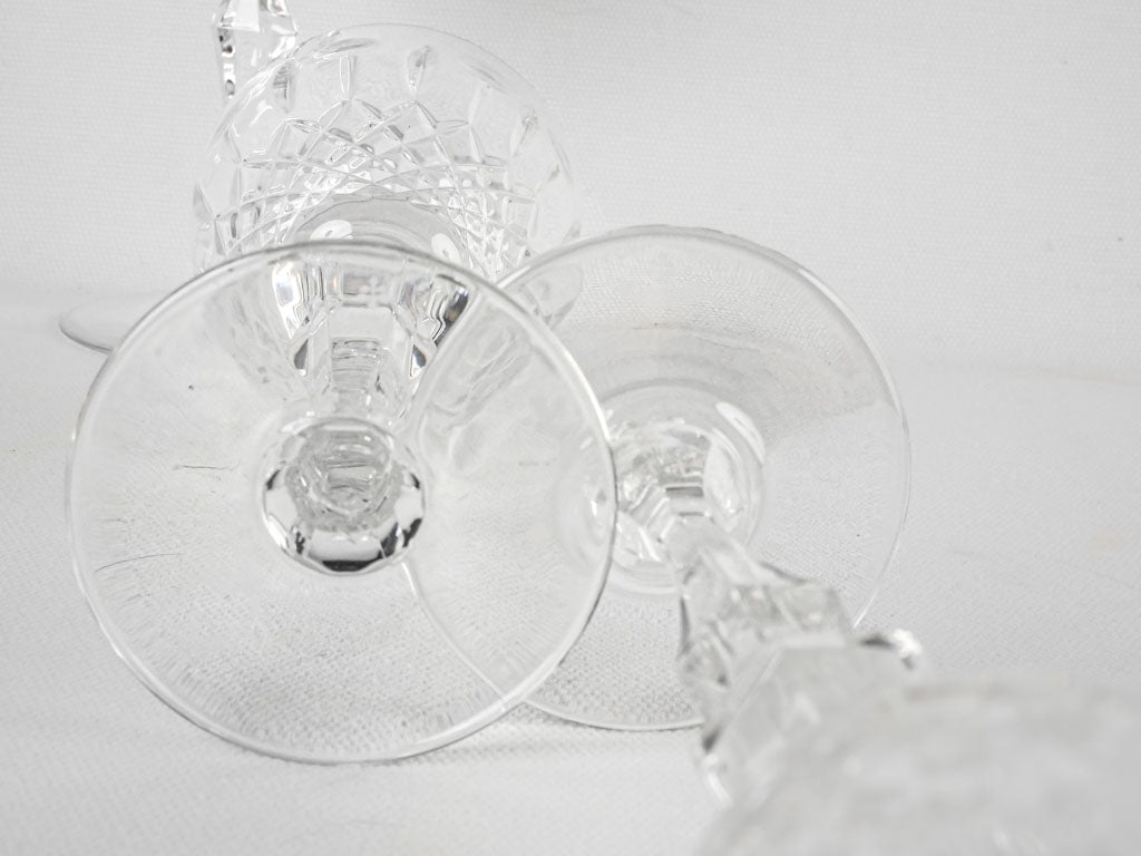 Cherished mid-century crystal wine glasses