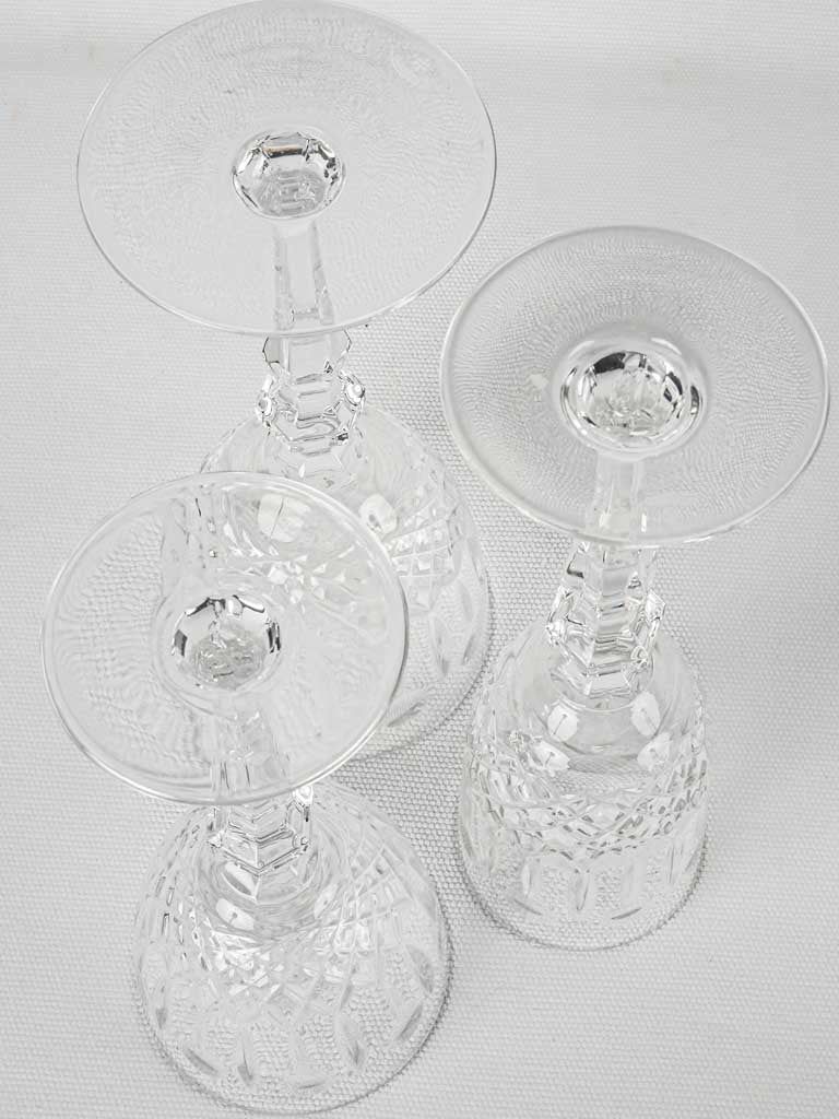 Collectible Lorraine lead crystal flutes
