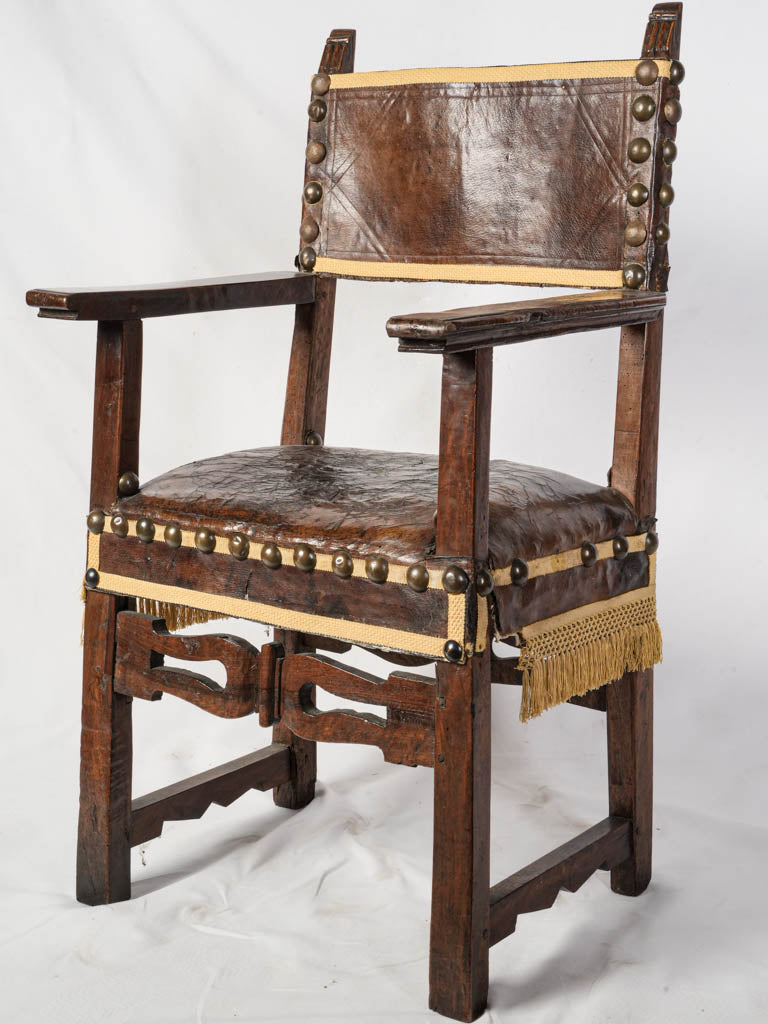 Antique regal 17th-century armchair