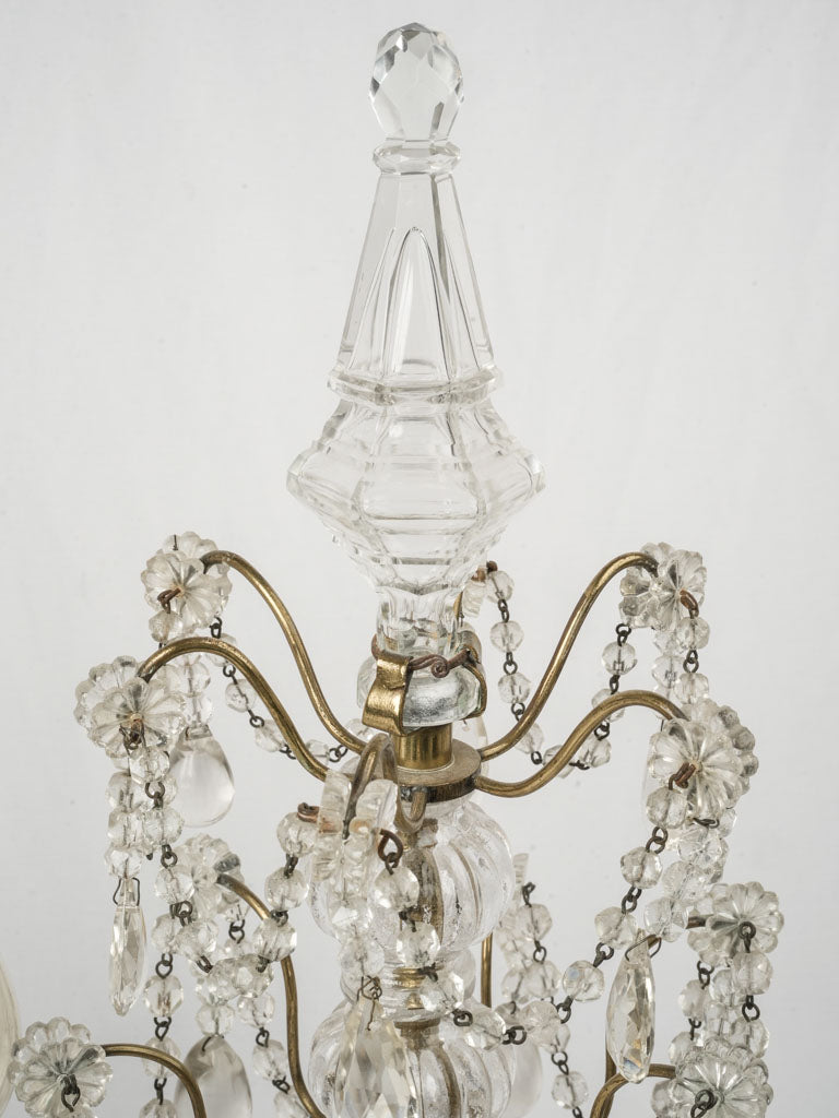 Sophisticated crystal finial lamps