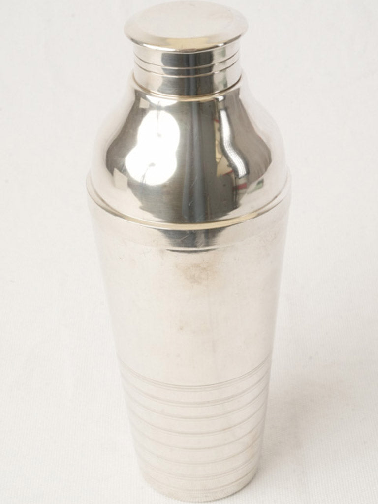 Gleaming silver vintage shaker