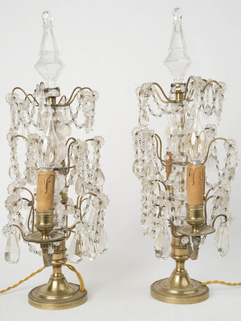 Intricate Louis XVI-style lamps