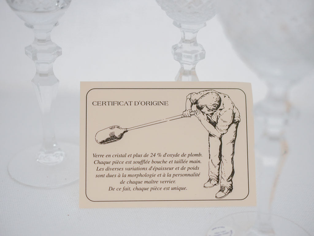 Sophisticated hand-cut crystal glassware