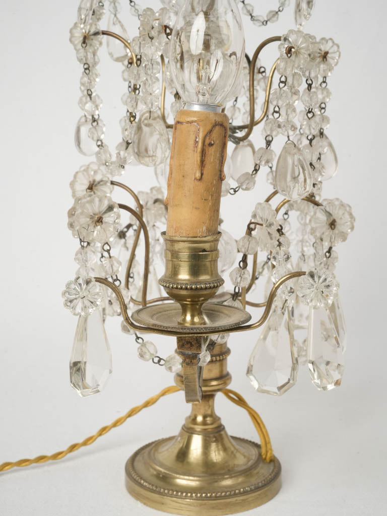 Luxurious patinated finish candelabras
