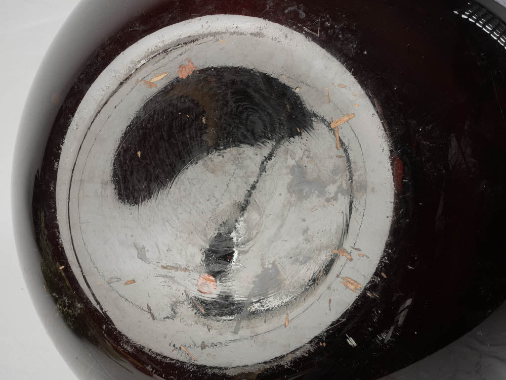 Aged traditional glass jar