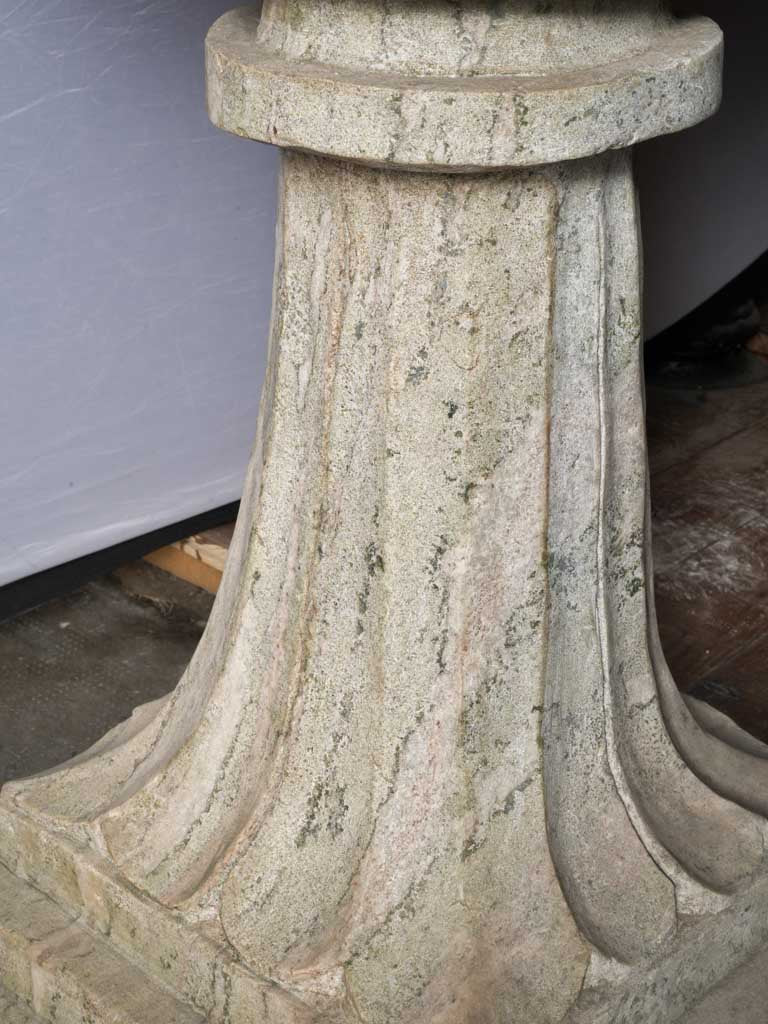 Distinctive artisanal marble garden feature