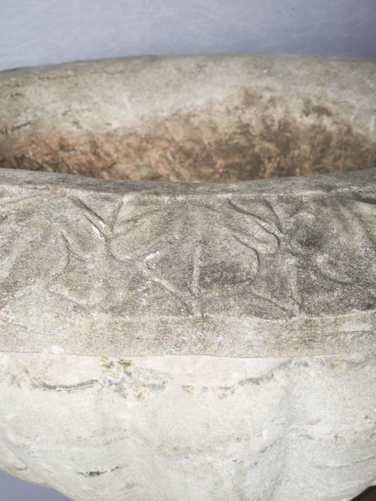 Charming aged marble focal point