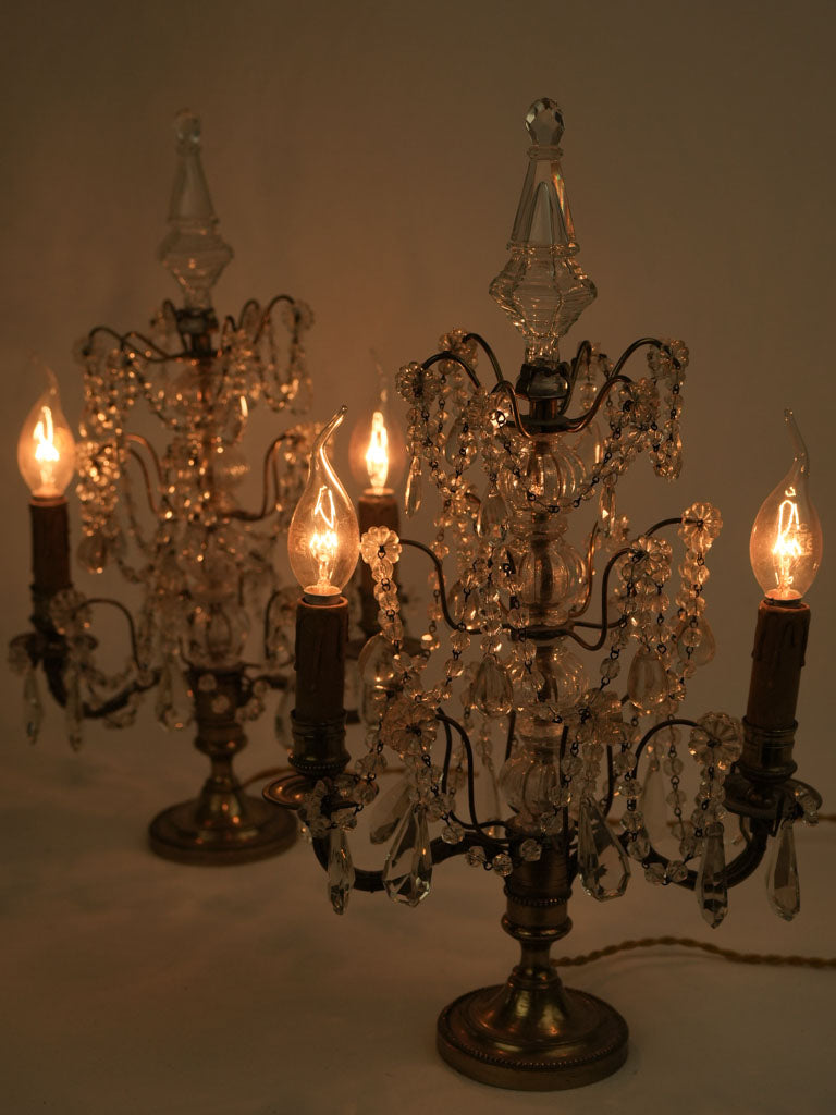 Timeless crystal adorned lighting pieces