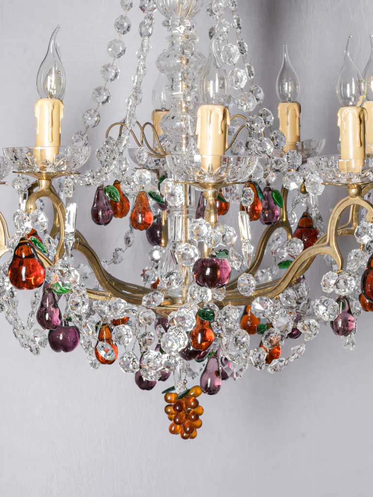 Colorful Venetian art glass chandeliers  