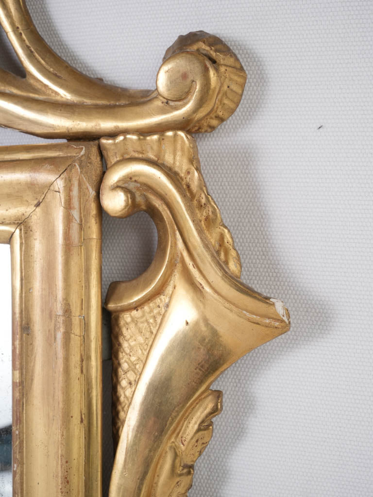 Luxurious 19th-century Italian gilded mirror
