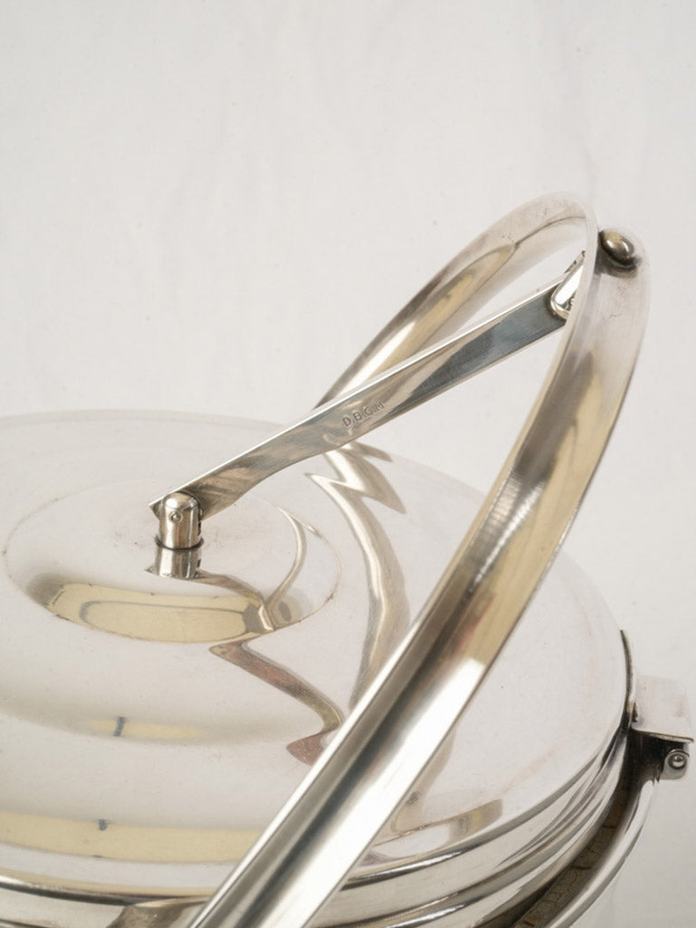 Silver-plated cork-insulated cooler