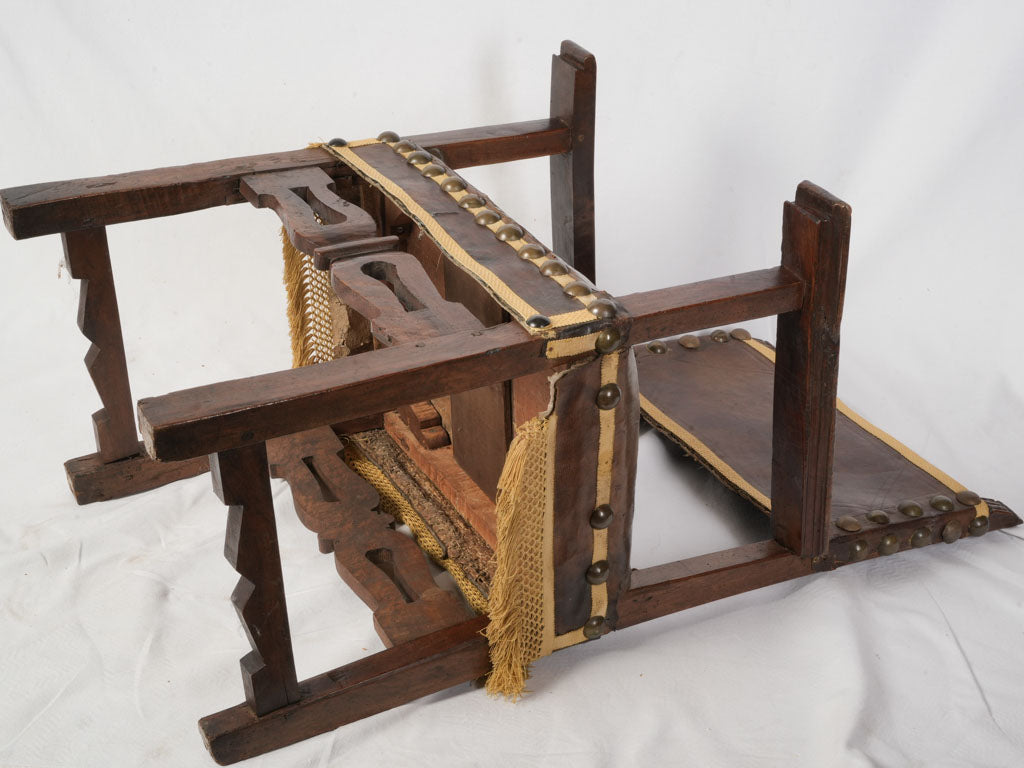 Authenticity-rich textile upholstered chair