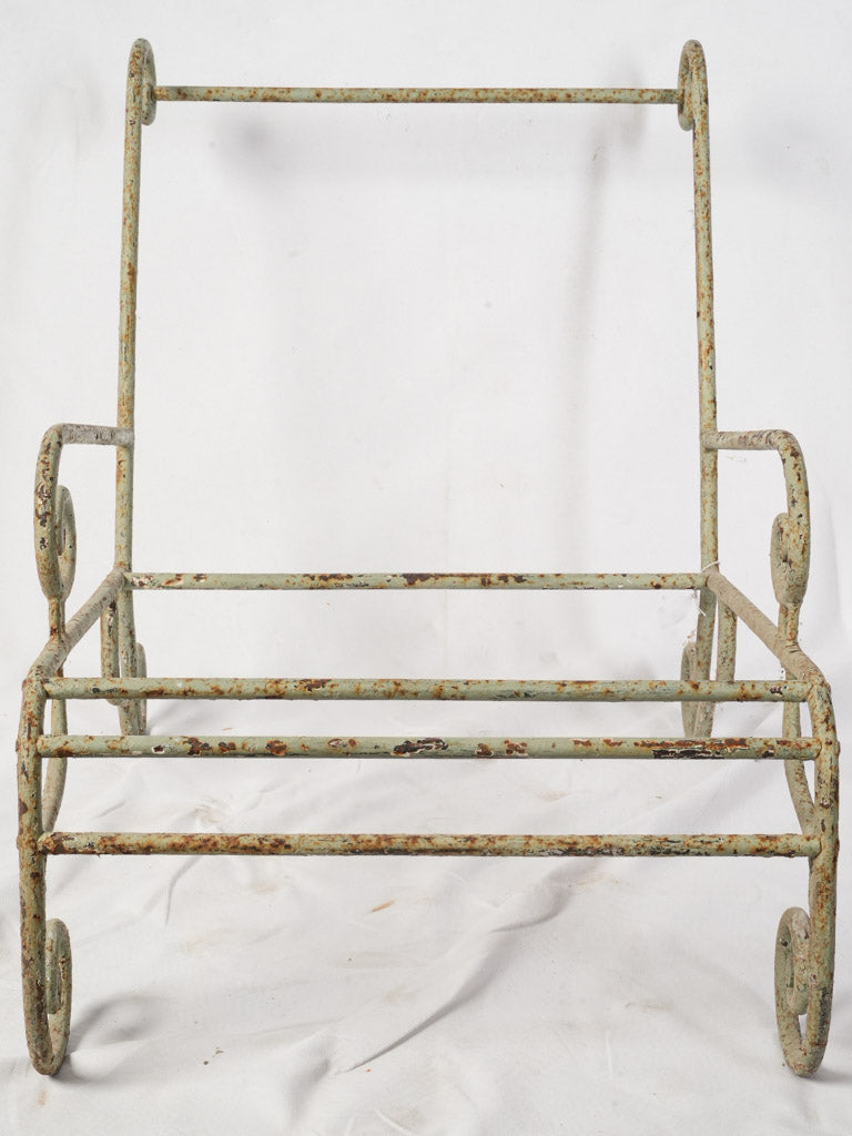 Riveted iron vintage chair frames