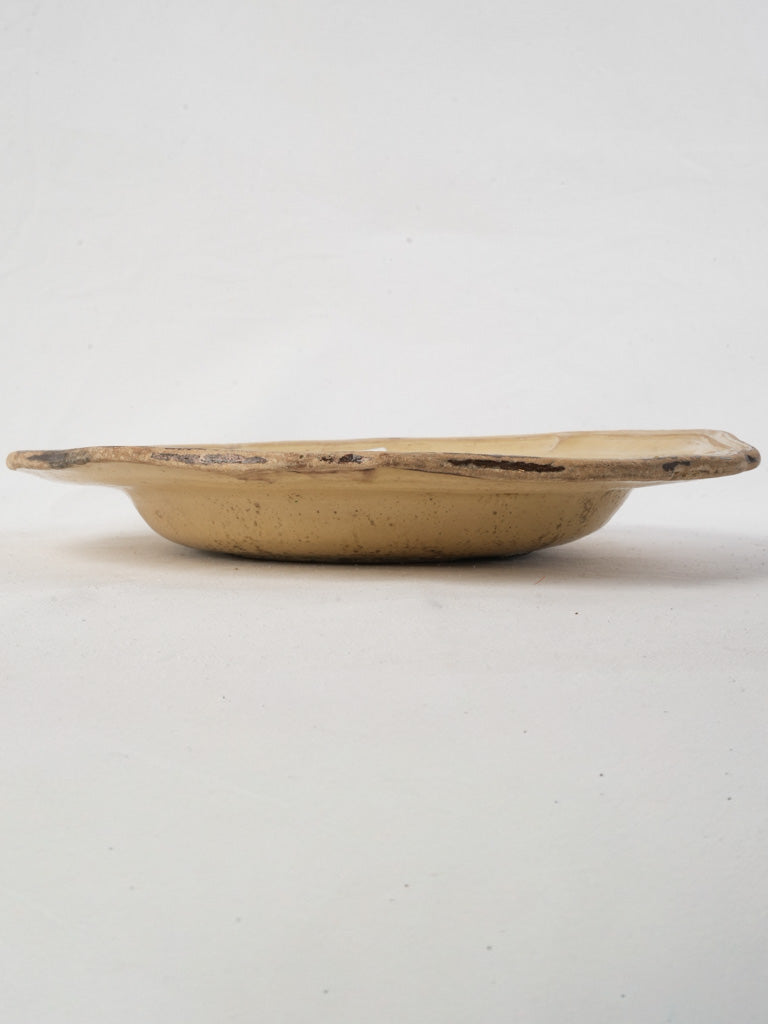 19th Century Yellow-Glazed Dieulefit Service Plate - 13½