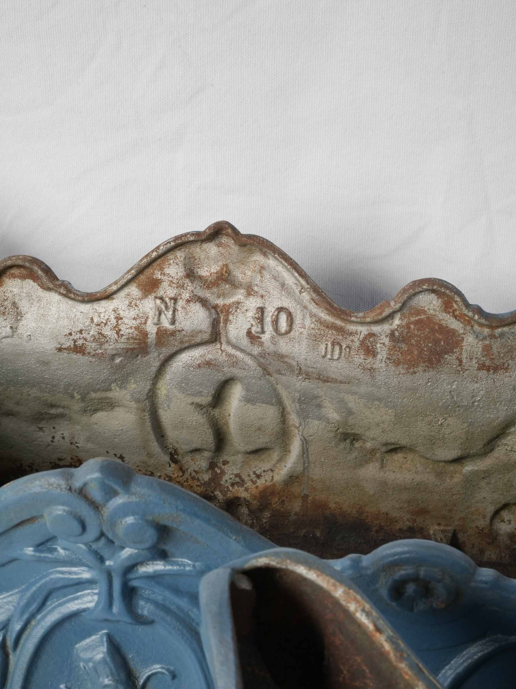 Handsome antique cast iron planters