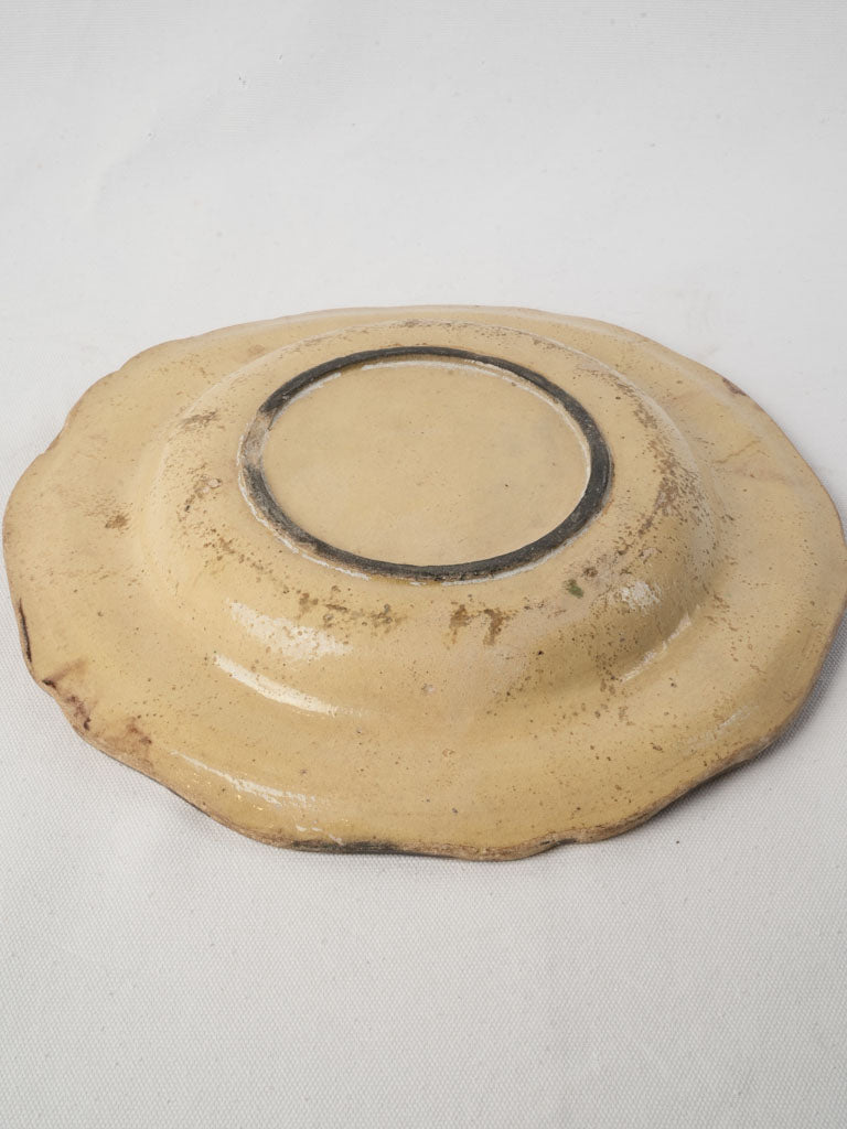 19th Century Yellow-Glazed Dieulefit Service Plate - 13½