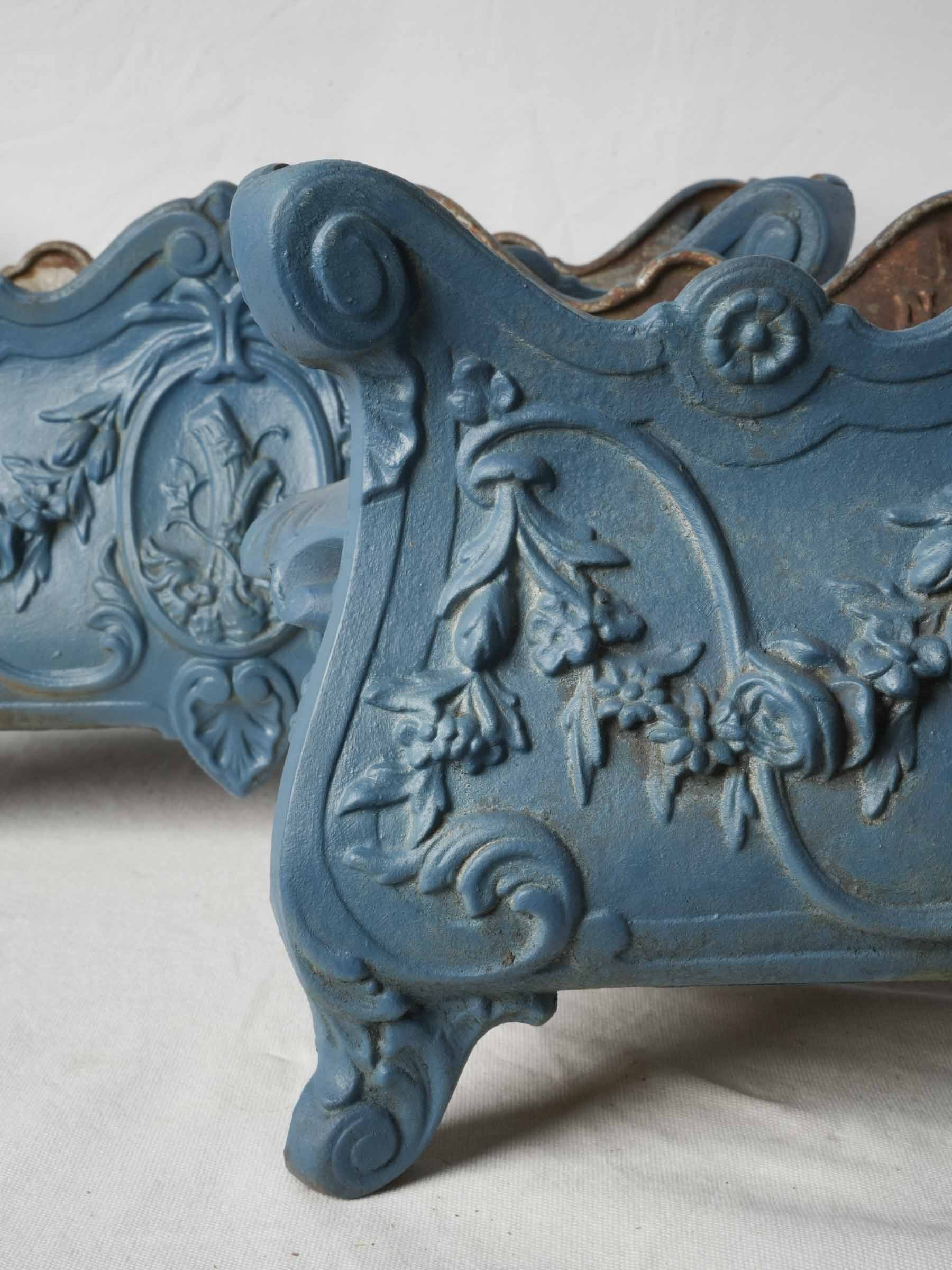 Decorative scrolling feet French planters