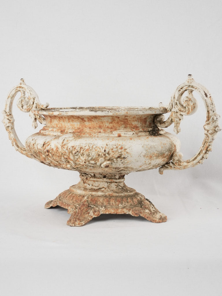 Antique weathered garden jardiniere