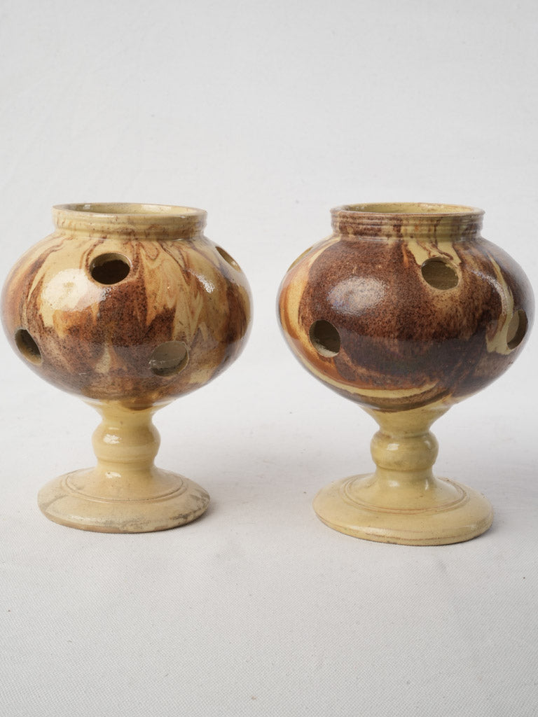 Marbled finish terracotta garniture
