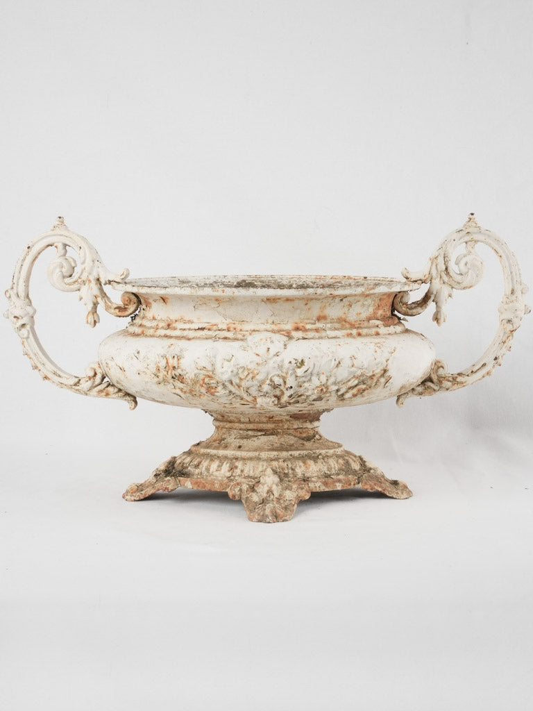 Classic foliage-adorned iron planter
