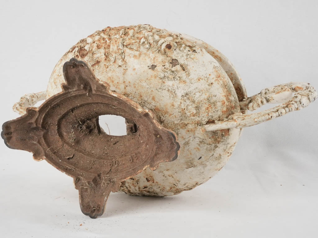 Distressed Medici-style cast jardiniere