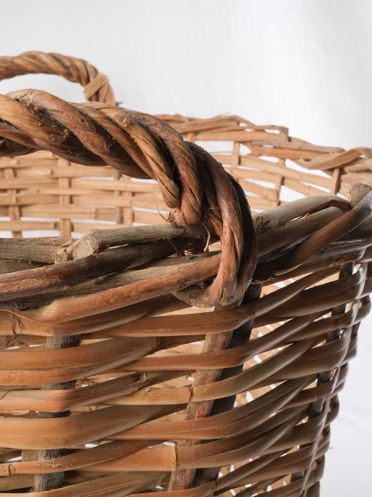 Traditional rural wicker basket