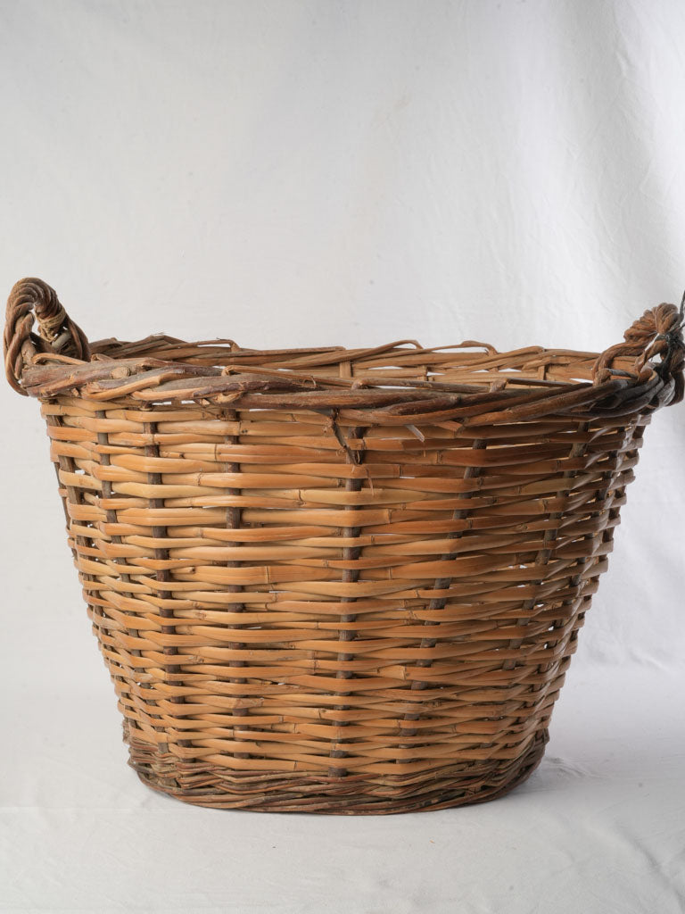 Authentic antique wicker container