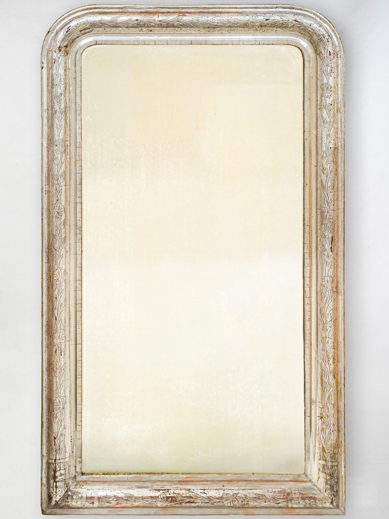 Exquisite antique silver mirror