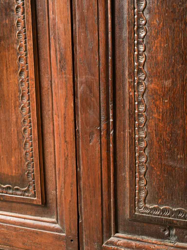 Understated authentic wooden French armoire