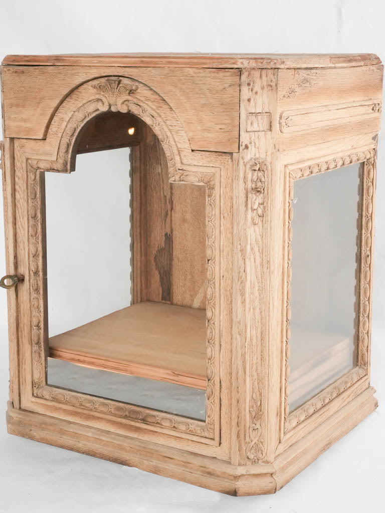 Oak display case from a church 22½"
