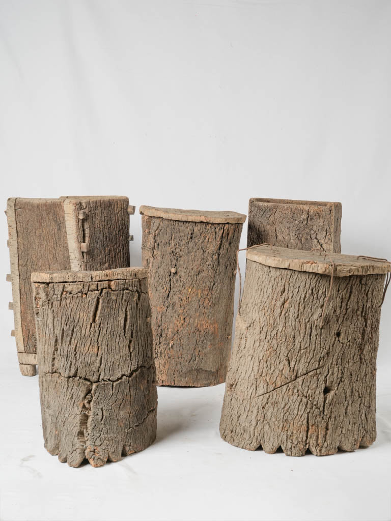 Vintage French cork beehives collection