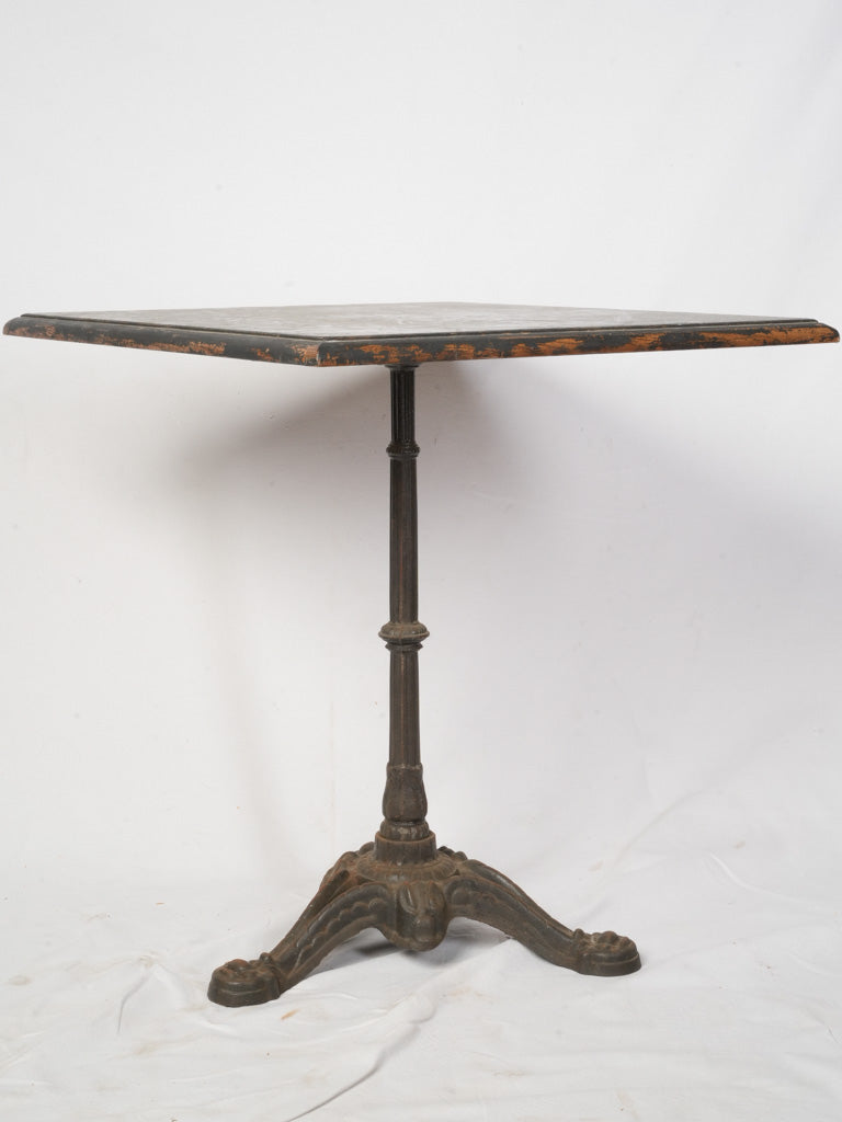 Rustic cast iron café table