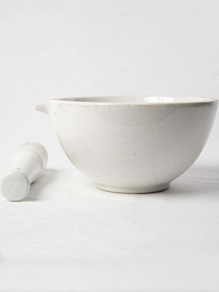 Elegant 1950s pharmacy mortar