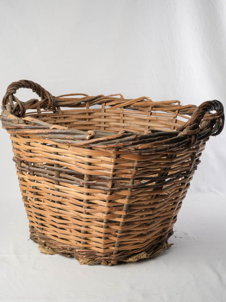 Rustic antique wicker basket