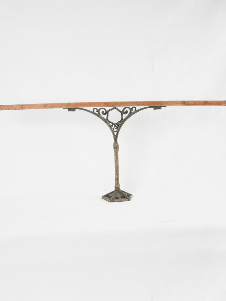 Authentic Deco-era fabric length gauge